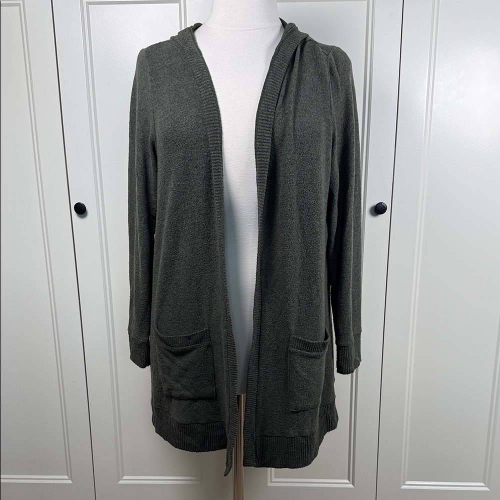 Torrid Dark Olive Green Soft Hooded Cardigan